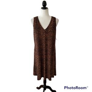 Anne Klein Animal Print Shift Dress